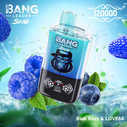 Bang Leader Stoll 120K 120000 Puffs Double Taste&Anti-Leak Design LED Display Disposable Vape