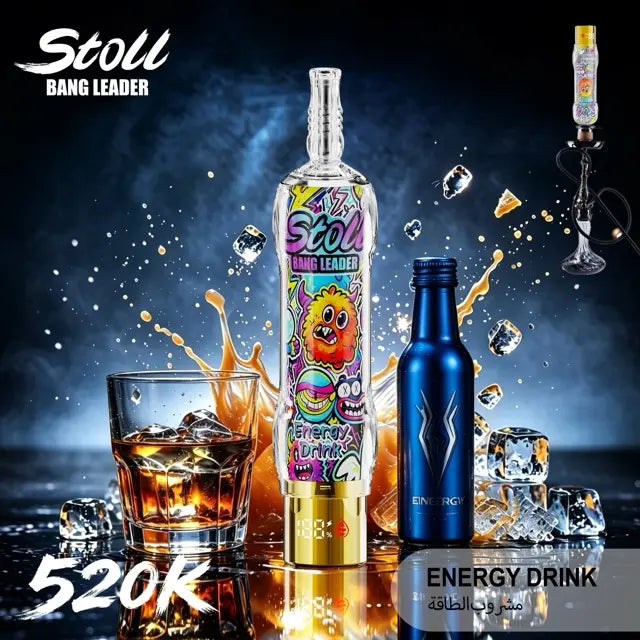 Bang Leader Stoll 520K LCD Display Disposable Shisha Hookah Vape