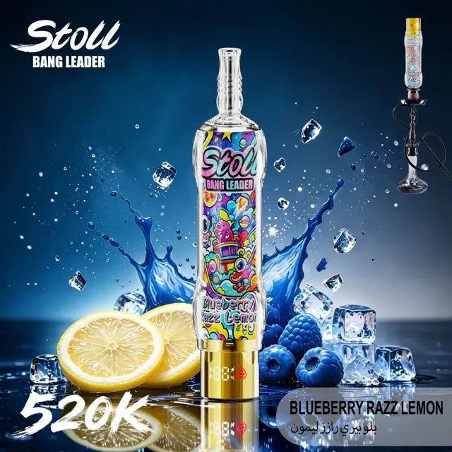 Bang Leader Stoll 520K LCD Display Disposable Shisha Hookah Vape