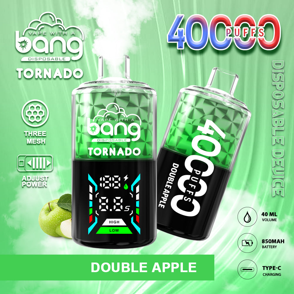 Bang Tornado 40000 40K Puffs Large Smoke LED Display Disposable Vape