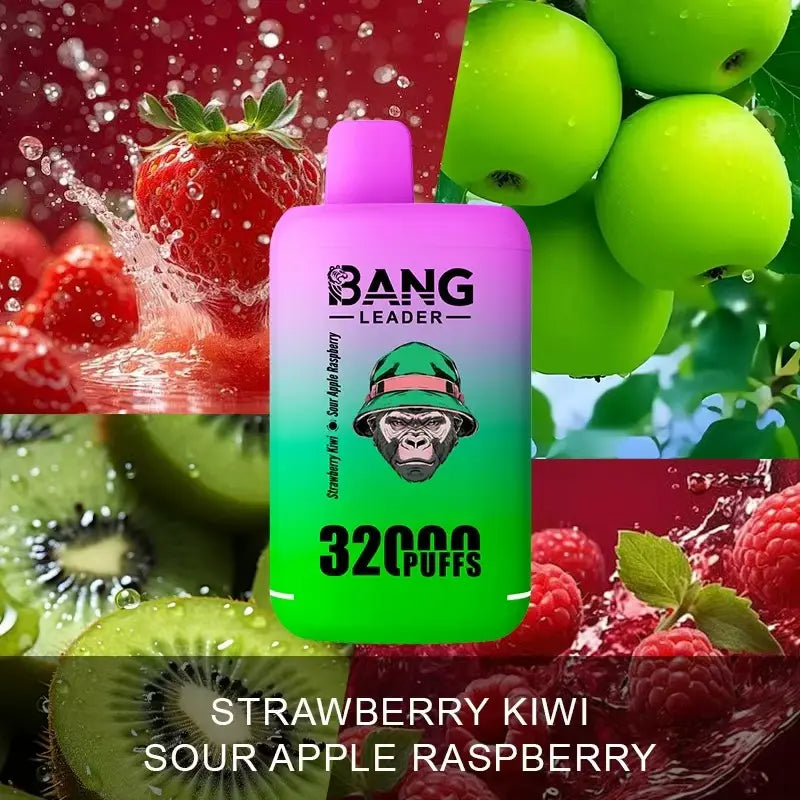 Bang Leader 32000 32k Puffs 0% 2% 3% 5% Nicotine  Double Taste Disposable Vape