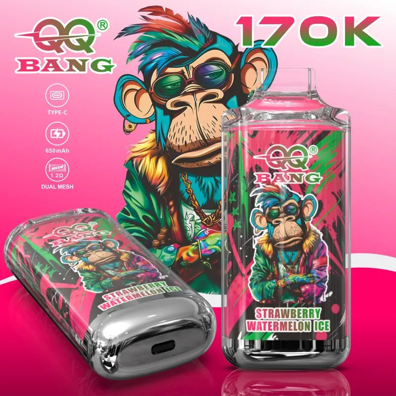 QQ Bang 170000 170K Dual Mesh Original Rechargeable Disposable Vape