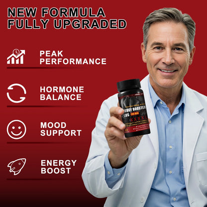Men's Vitamin Energy Supplement 60 Tablets - Energy Booster Plus for Men, Supports Male Stamina & Confidence.Endurance & Stamina