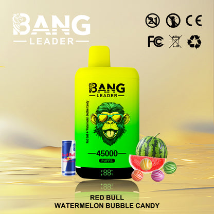 Bang Leader 45000 45K Puffs 2% 3% 5% Nicotine Double Taste LED Display Disposable Vape