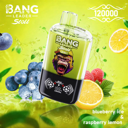 Bang Leader Stoll 120K 120000 Puffs Double Taste&Anti-Leak Design LED Display Disposable Vape