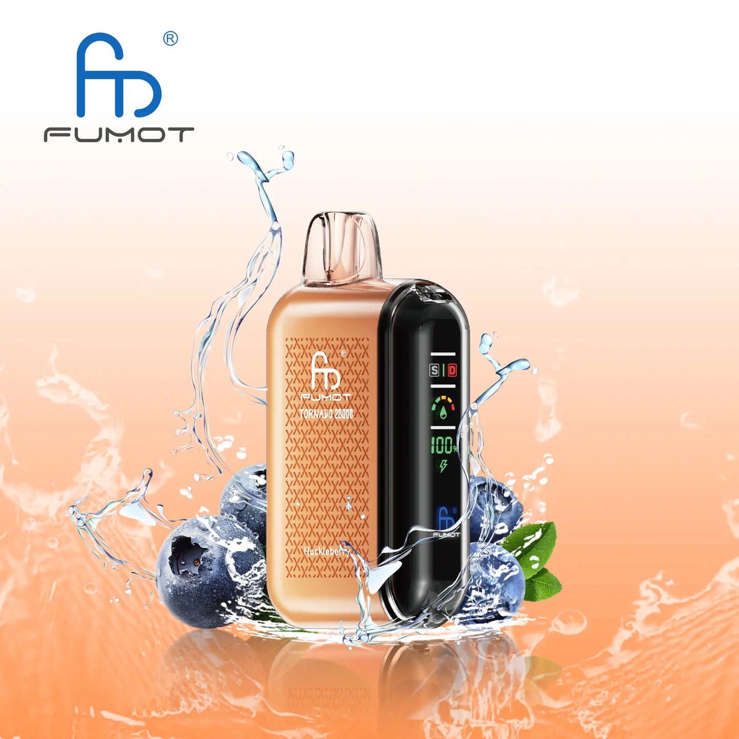 Fumot Tornado 20000 20K Puffs Vape Dual Mesh LED Display Disposable Vape