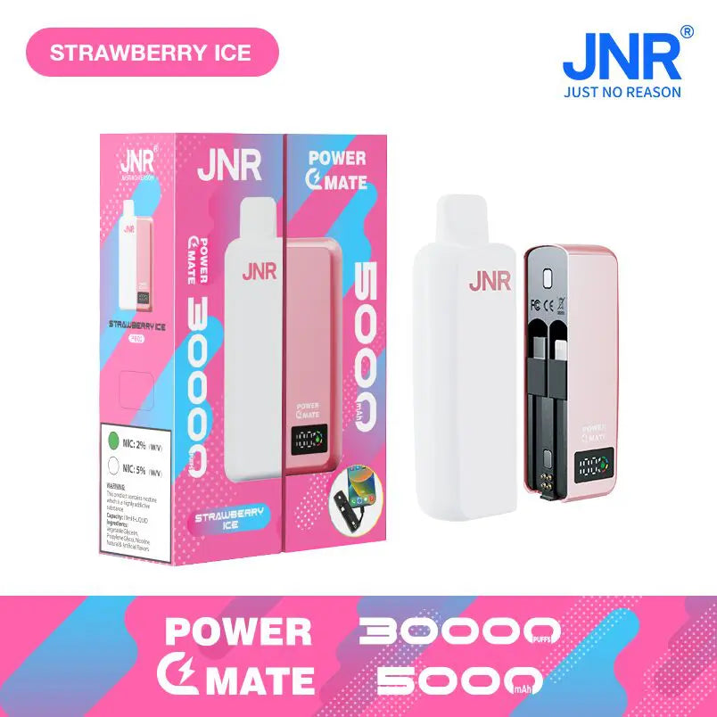 JNR Power Mate 30000 Puffs Smart Screen 5000mAh Power Bank Disposable Vape