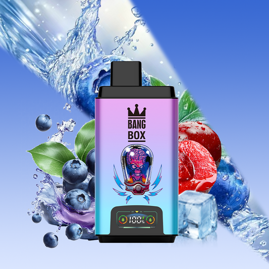 BANG BOX 50000 Puffs Double Flavor Disposable Vape-Blueberry Sour Raspberry Ice & Mixed Fruit