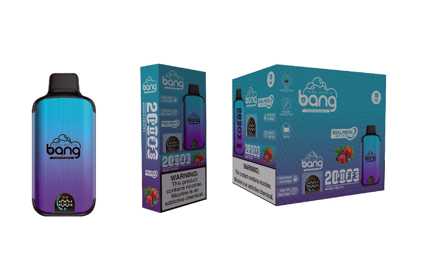 Bang 20000 Puffs New Product LED Display Disposable Vape