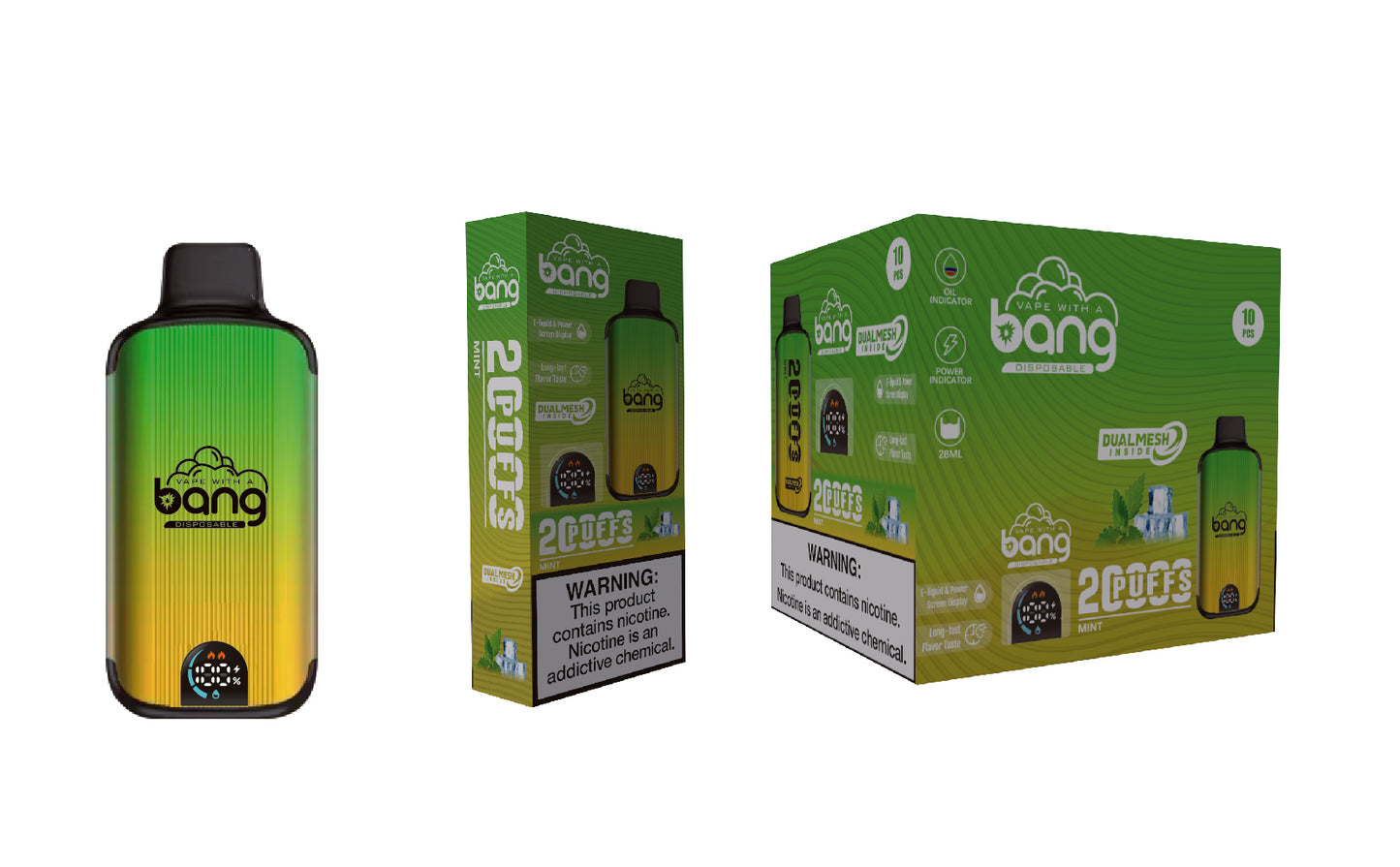 Bang 20000 Puffs New Product LED Display Disposable Vape