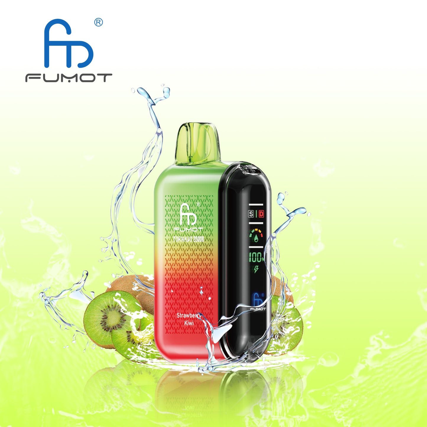 Fumot Tornado 20000 20K Puffs Vape Dual Mesh LED Display Disposable Vape