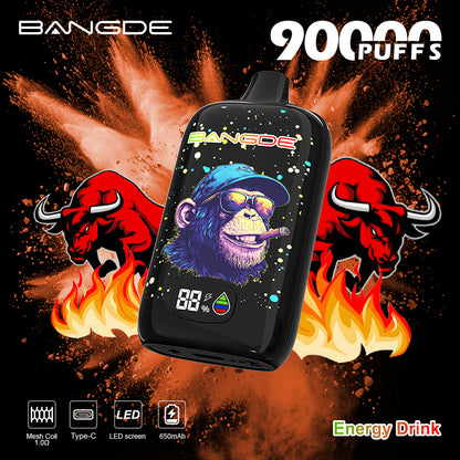 Bang DE 90000 90K Puffs Disposable Vape|Type-C Rechargeable LCD Display E-Cigarette
