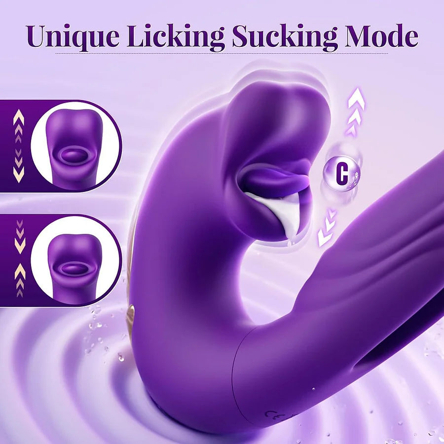 💥Latest 2026 Leg Relaxer💞 Super smooth remote experience via APP + 7 vibration modes and 5 swing modes - Reach orgasm at your fingertips
