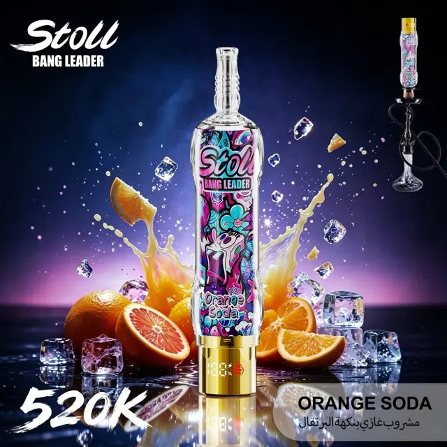 Bang Leader Stoll 520K LCD Display Disposable Shisha Hookah Vape
