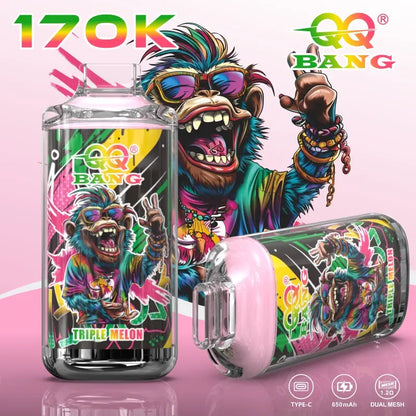 QQ Bang 170000 170K Dual Mesh Original Rechargeable Disposable Vape