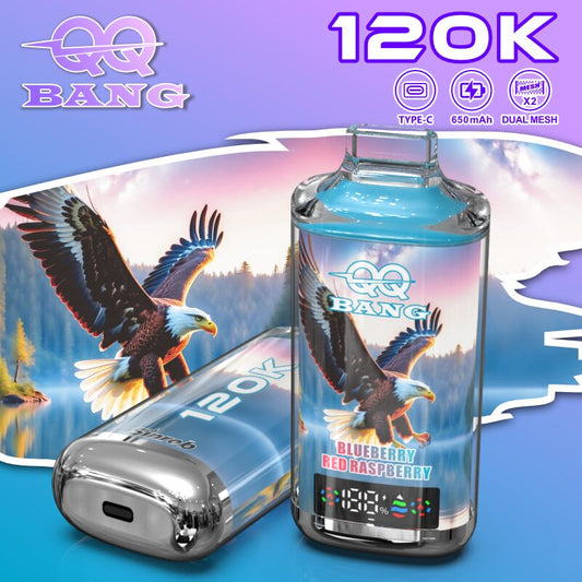 QQ Bang 120K 120000 Disposable Vape|Type-C Rechargeable LED Display E-Cigarette
