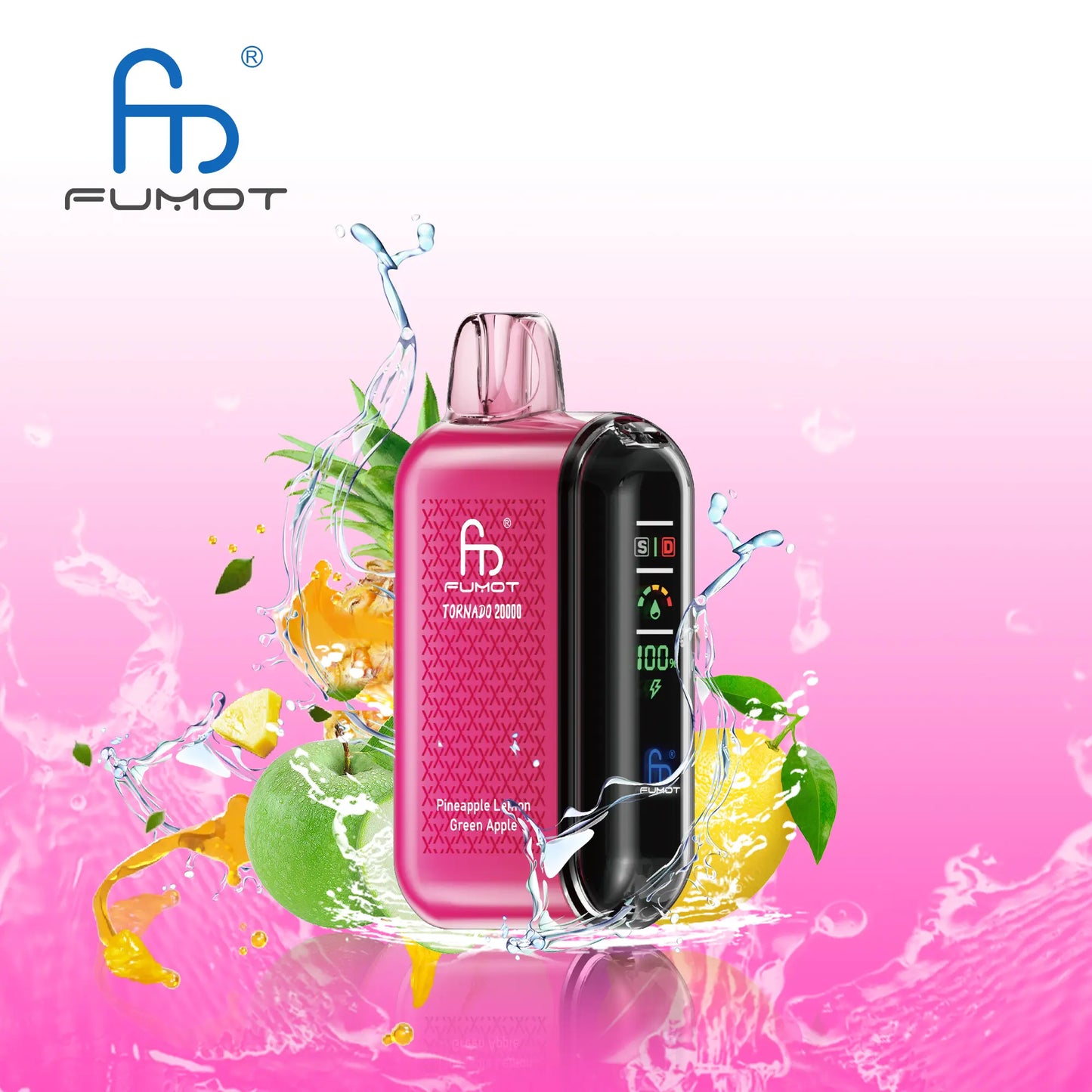 Fumot Tornado 20000 20K Puffs Vape Dual Mesh LED Display Disposable Vape