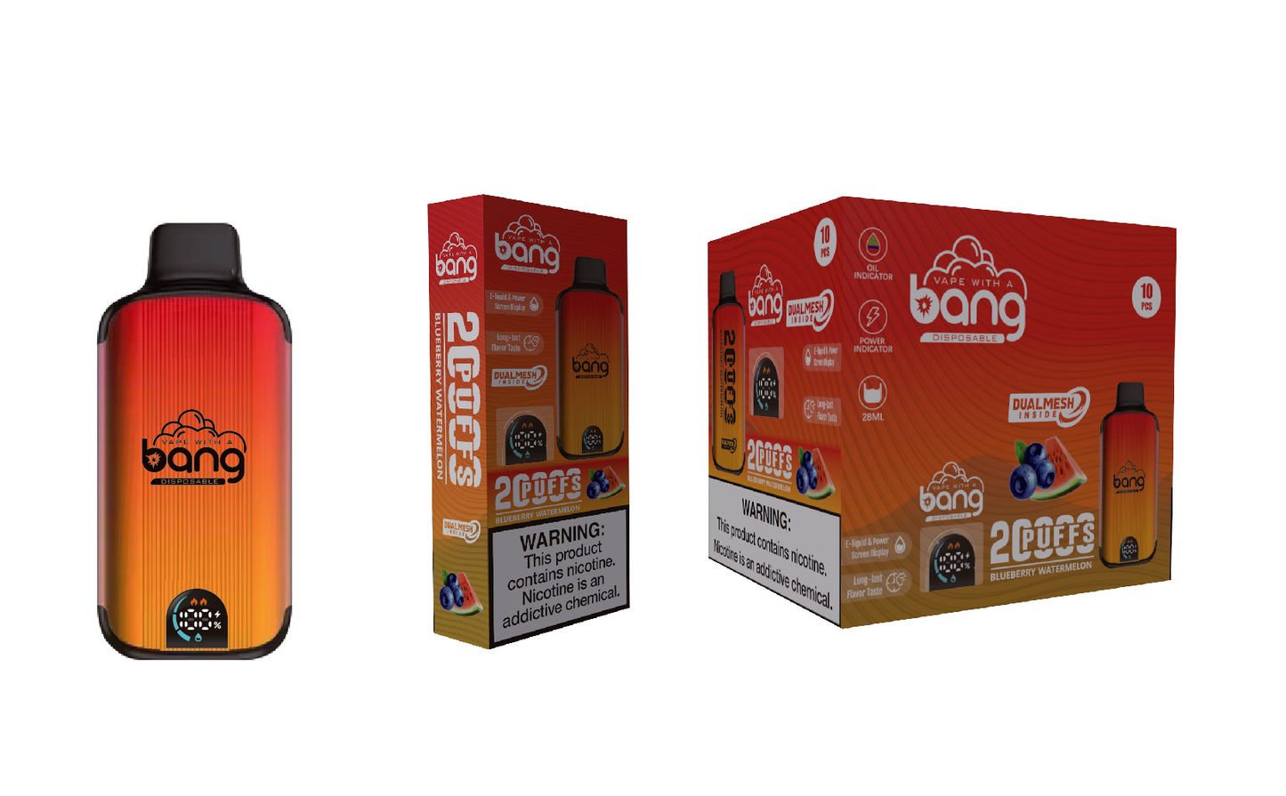 Bang 20000 Puffs New Product LED Display Disposable Vape