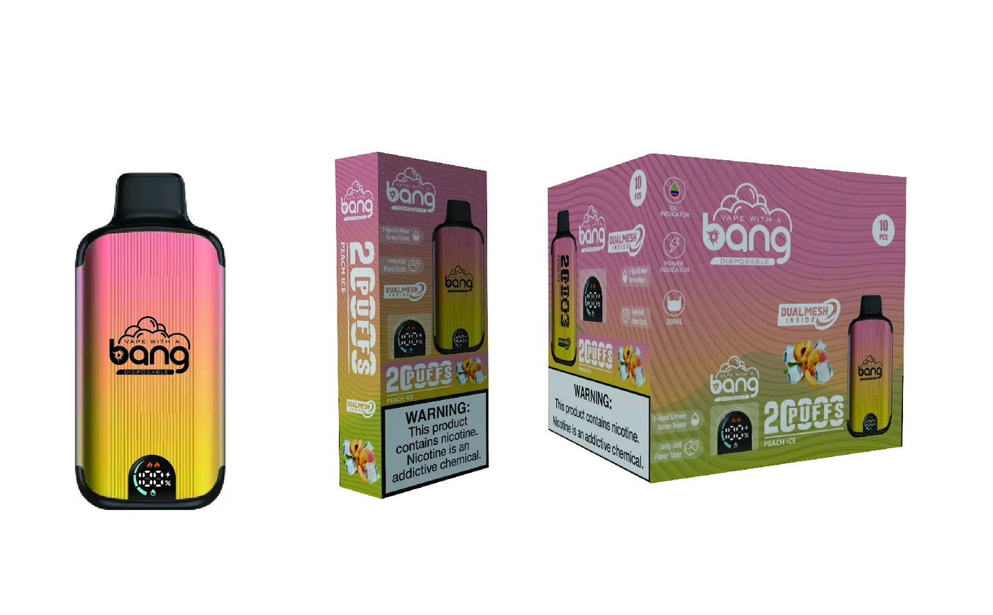 Bang 20000 Puffs New Product LED Display Disposable Vape