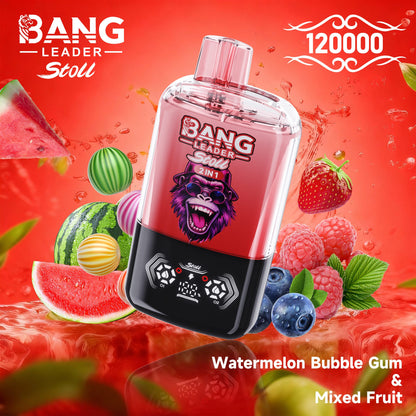 Bang Leader Stoll 120K 120000 Puffs Double Taste&Anti-Leak Design LED Display Disposable Vape