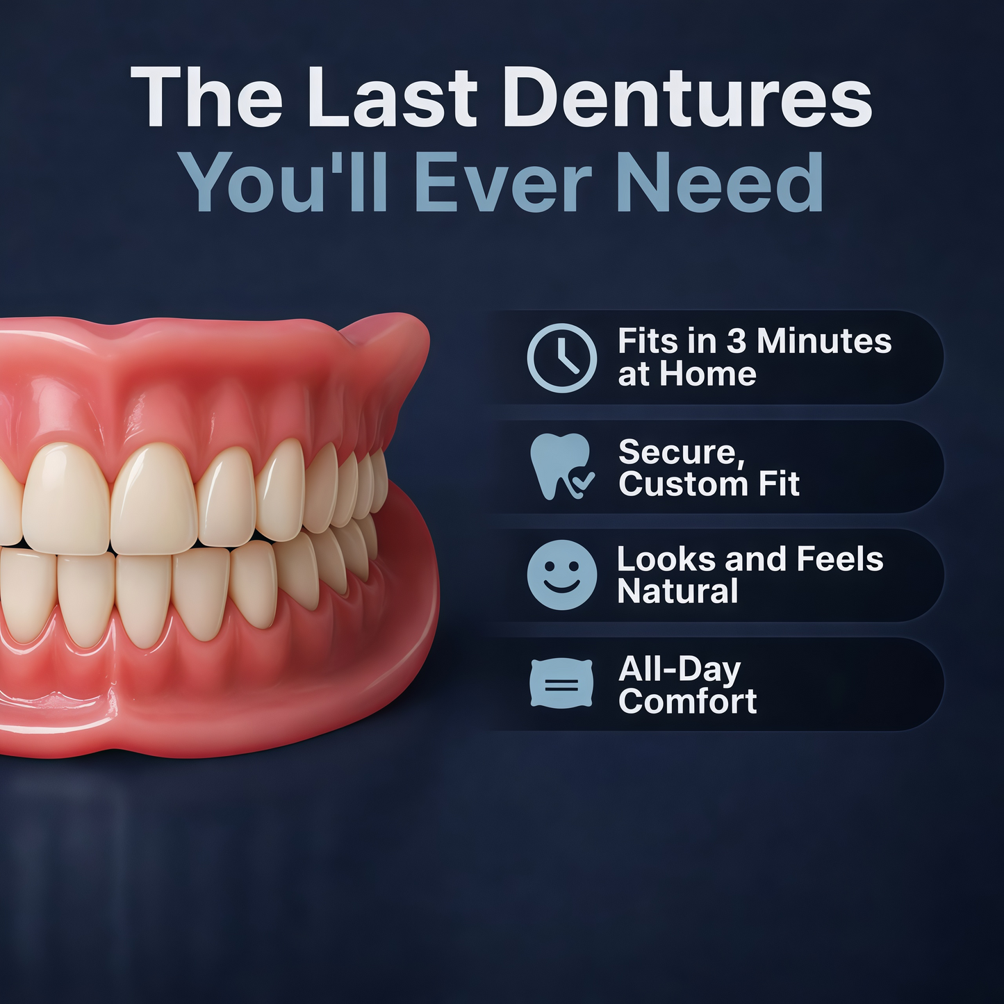 2026🏆✨LAST DAY SALE 70% OFF🔥 Newly upgraded second-generation DarkFairy™  complete dentures